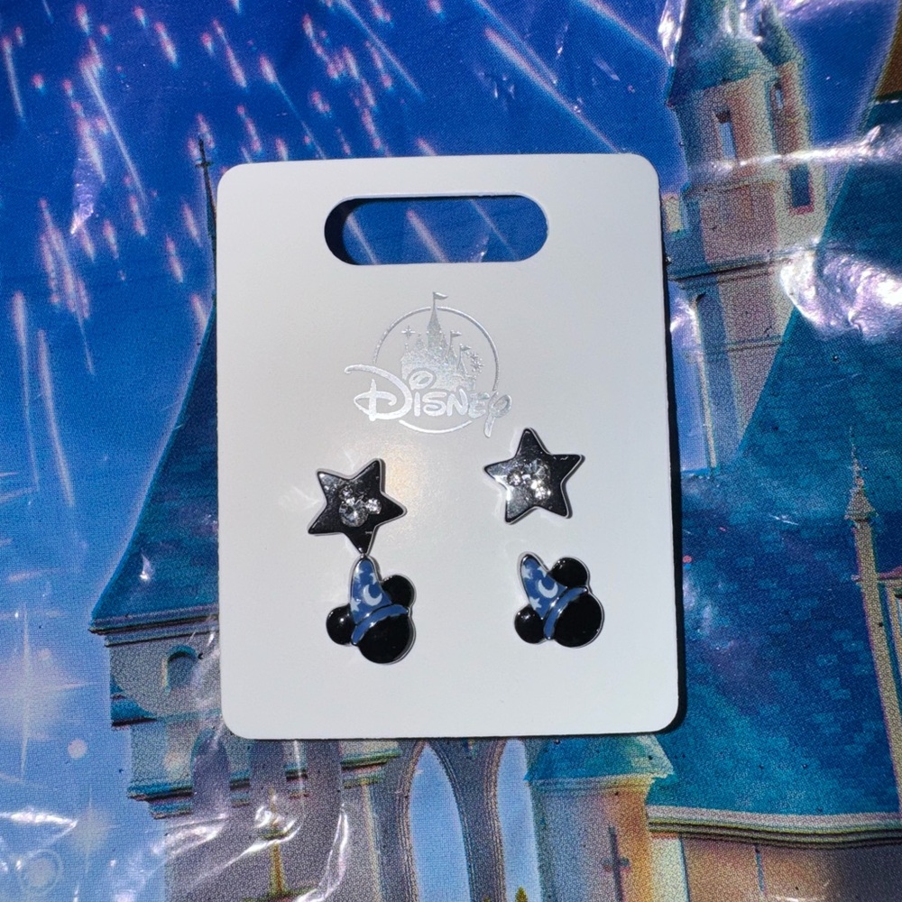 Sorcerer Mickey earrings set of two. Disney jewelry.